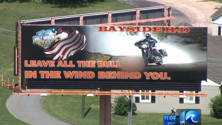 This “Offensive” Harley Davidson Billboard Has Caused Quite The Controversy